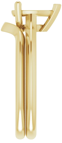 14K Yellow 8x6 mm Pear V-Prong Engagement Ring Mounting (9)