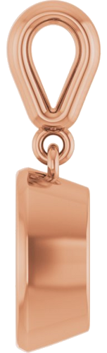 14K Rose  8x6 mm Oval Pendant Mounting (3)