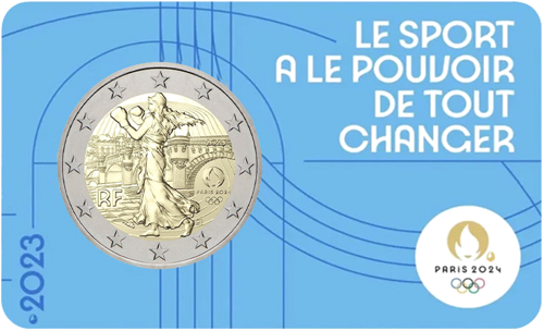 2023 France Paris 2024 Olympic Games 2 Euro BU Coin (6)