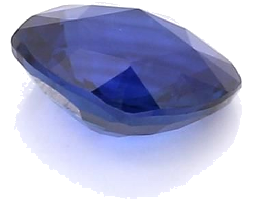 1.37 carat BLUE BRILLIANTSTEP cut Cushion Safyras (1)