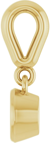 14K Yellow  4.1 mm Round Pendant Mounting (3)