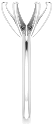 Sužadėtuvių Žiedas „Solitaire“ 585 Baltojo Aukso Round 9mm (4)