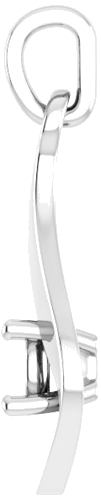 14K White  4.1 mm Round Pendant Mounting (3)