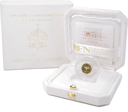 3 g „Sede Vacante 2013“ Vatikano 10 eurų auksinė moneta (1)