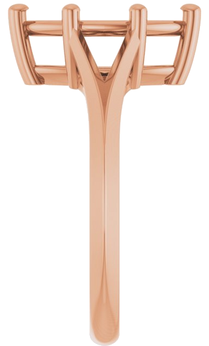 14K Rose 12x6 mm Marquise Solitaire Engagement Ring Mounting (4)