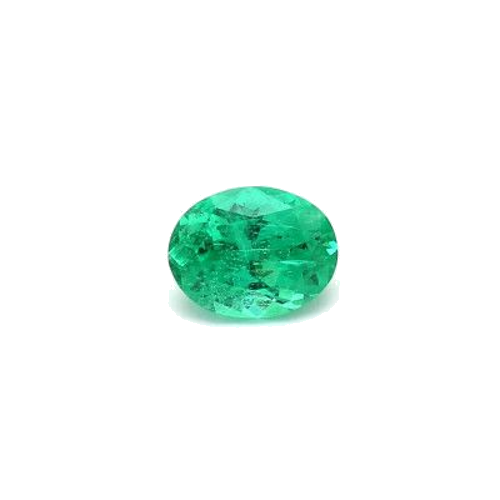 0.98 carat GREEN MODIFIEDBRILLIANT cut Oval Smaragdas (1)