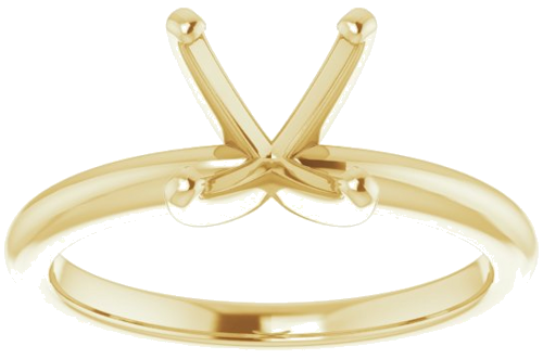 Sužadėtuvių Žiedas „Solitaire“ 585 Geltonojo Aukso Square 6mm (3)