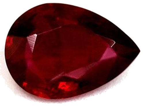 0.75 carat RED Pear Rubinas (1)