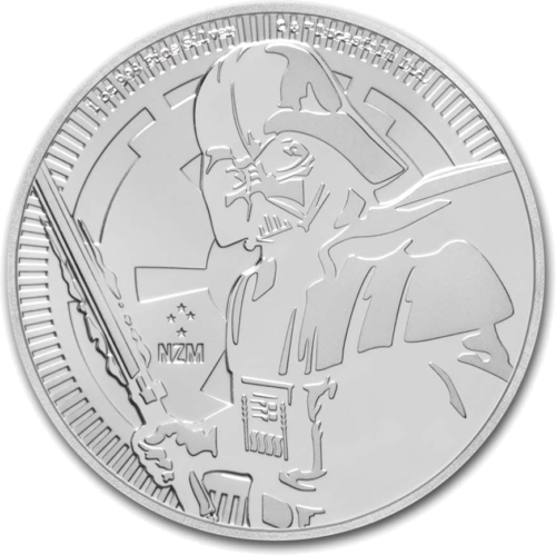 2019 Darth Vader Star Wars N. Zelandija 1 oz sidabrinė moneta (1)