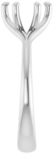 Sužadėtuvių Žiedas „Solitaire“ 950 Platinos Round 7mm (4)