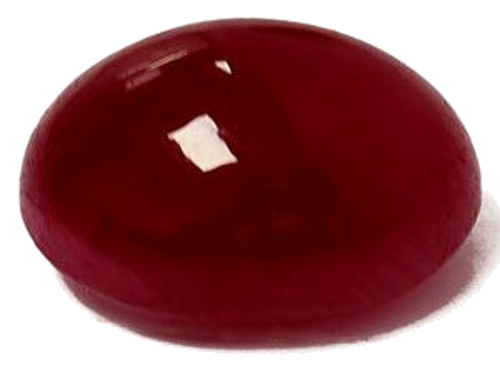 3.17 carat RED CABOCHON cut Oval Rubinas (1)