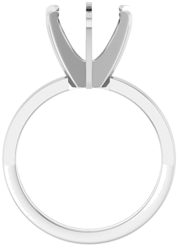 Sužadėtuvių Žiedas „Solitaire“ 585 Baltojo Aukso Round 9.4mm (2)