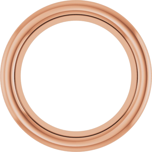 14K Rose 5.8 mm Round Bezel-Set Slide Pendant Mounting (1)