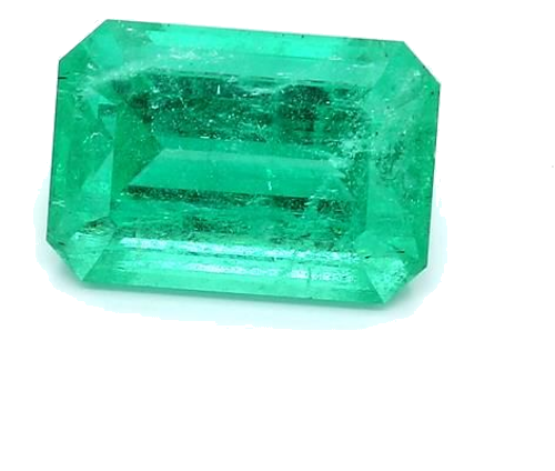 5.21 carat GREEN STEP cut Octagonal Smaragdas (1)