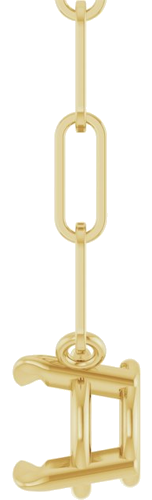 Pakabukas „Solitaire Claw-Prong“ 585 Geltonojo Aukso Round 6mm (3)