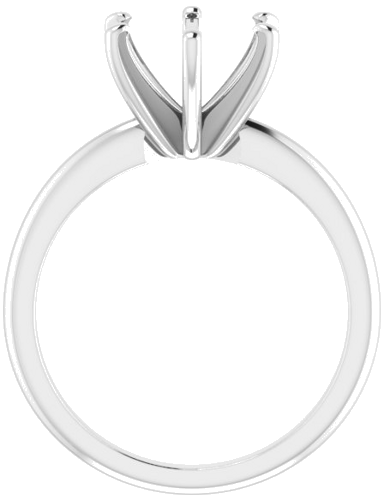 Sužadėtuvių Žiedas „Solitaire“ 585 Baltojo Aukso Round 9mm (2)