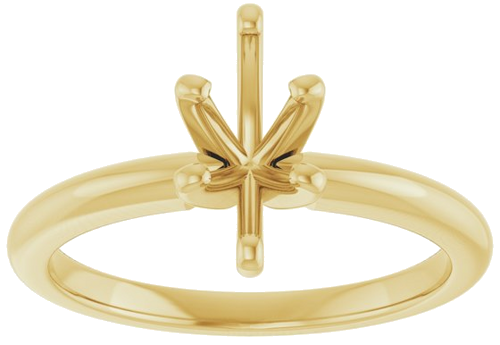 10K Yellow  9x4.5 mm Marquise Solitaire Engagement Ring Mounting (3)