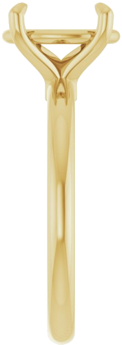 Sužadėtuvių Žiedas 585 Geltonojo Aukso Oval 10mm x 8mm (4)