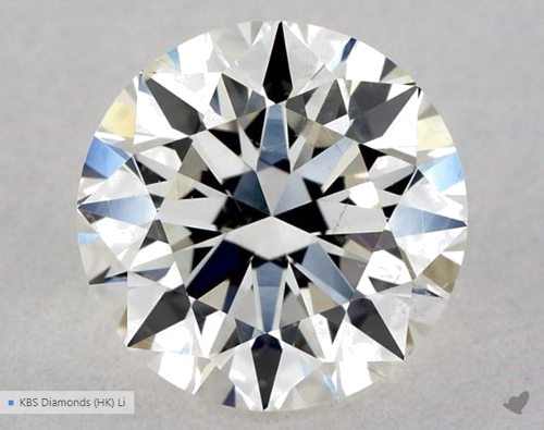 1.01 carat I-SI1 Excellent cut Natūralus Round Deimantas (1)