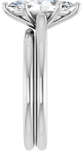 Sužadėtuvių Žiedas „Solitaire“ 585 Baltojo Aukso Marquise 12mm x 6mm (9)