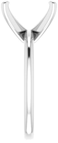 Sužadėtuvių Žiedas „Solitaire“ 585 Baltojo Aukso Emerald 10mm x 8mm (4)