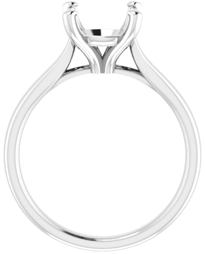 Platinum 8.8 mm Round Engagement Ring Mounting (2)