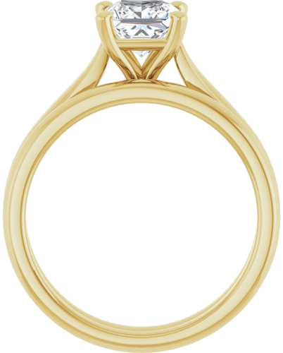 Sužadėtuvių Žiedas „Solitaire“ 585 Geltonojo Aukso Square 5.5mm (7)