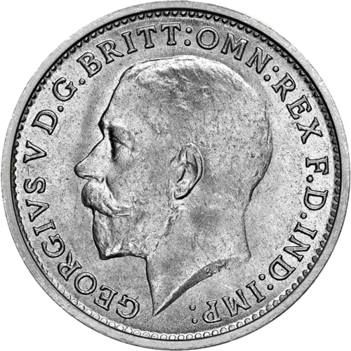 3 Pensai George V (1911-1920) Didžioji Britanija sidabrinė moneta (1)