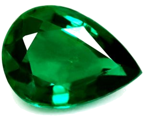 1.23 carat GREEN Pear Smaragdas (1)
