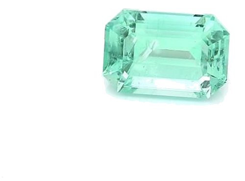 1.37 carat GREEN STEP cut Octagonal Smaragdas (1)