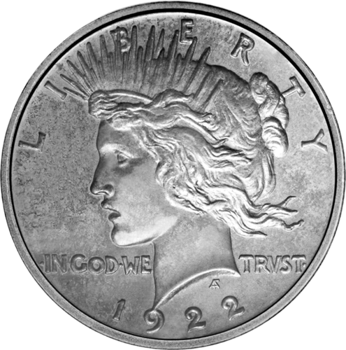 Сребърна монета на САЩ от 1 долар Мир (1921-1935 г.) (1)