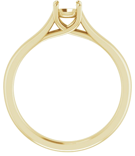 14K Yellow 4.8 mm Round Solitaire Engagement Ring Mounting (2)