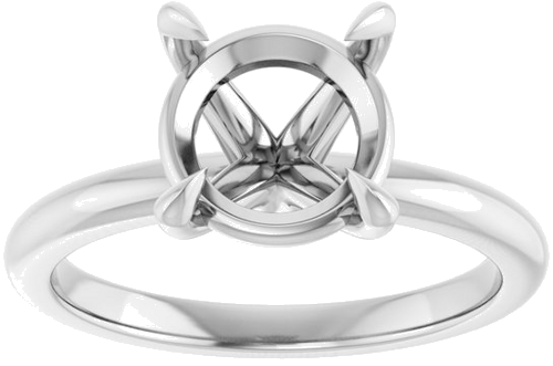 Sužadėtuvių Žiedas 950 Platinos Round 9mm (3)