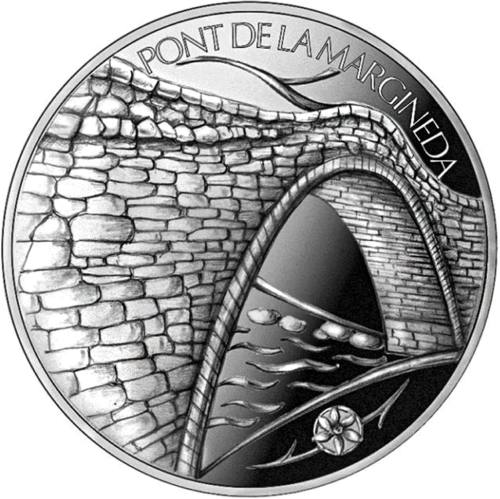 2021 Andora Marginedos tiltas ir Poetinis Narcizas 1,25 euro monetos (3)