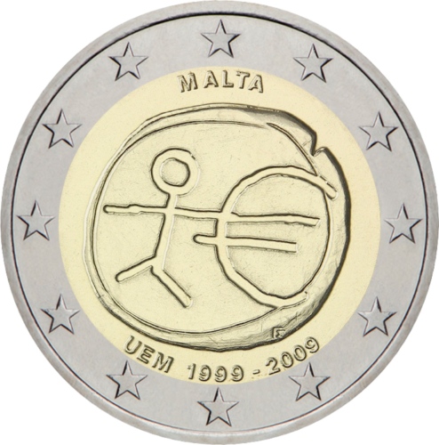2009 Malta EMU 2 euro coin (1)