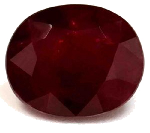 4.16 carat RED Oval Rubinas (1)