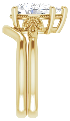 Sužadėtuvių Žiedas „Solitaire“ 585 Geltonojo Aukso Pear Shape 12mm x 8mm (9)