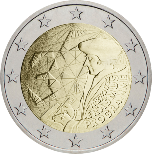 2022 Italija Erasmus 35-metis 2 eurų moneta (1)
