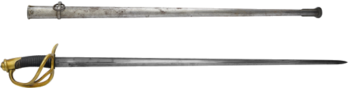 M1882 модел на френска лека кавалерия сабя (1)
