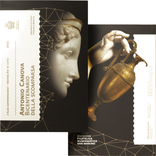 2022 San Marino Antonio Canova €2 BU coin on card (5)