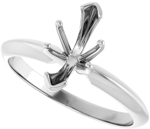 Sužadėtuvių Žiedas „V-End Light Solitaire“ 585 Baltojo Aukso Marquise 10mm x 5mm (5)