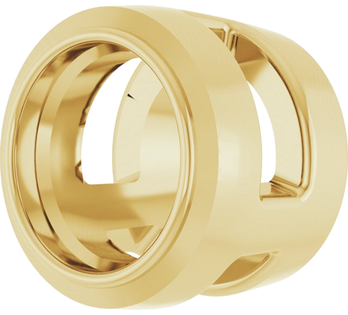 14K Yellow 3.5 mm Round Slide Pendant Mounting (2)