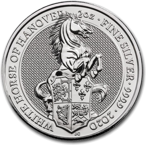 2020 White Horse Great Britain Queen's Beasts 2 oz silver coin (1)