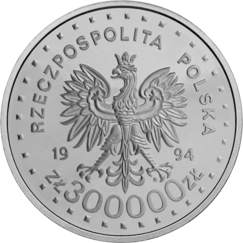 300 000 Zlotych Warsaw Uprising 1994 Poland Silver Coin (2)
