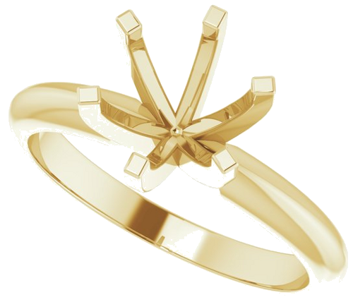 Sužadėtuvių Žiedas „Light Solitaire“ 585 Geltonojo Aukso Round 7.3mm x 7.7mm (5)