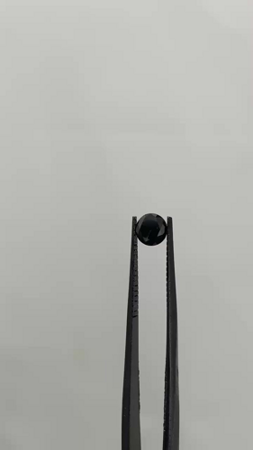 0.69 carat Fancy Black-VVS2 Excellent cut Natūralus Round Deimantas (1)