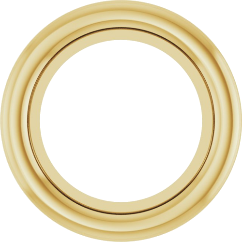 14K Yellow 4.4 mm Round Bezel-Set Slide Pendant Mounting (1)