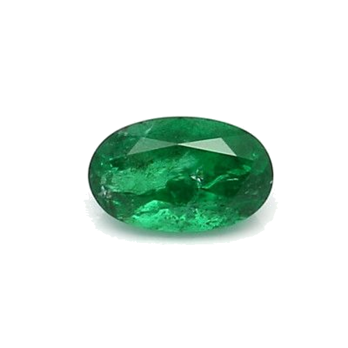 0.47 carat GREEN MODIFIEDBRILLIANT cut Oval Smaragdas (1)