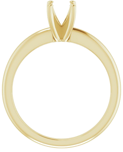 14K Yellow  7x5 mm Oval Solitaire Engagement Ring Mounting (2)