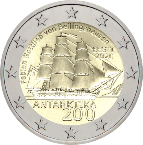 2020 Estonia Antarctica 2 euro coin (1)